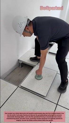 Anti-Static Flooring Secrets Revealed ⚡ #AntiStaticFloor #ESDProtection #Worker #Process