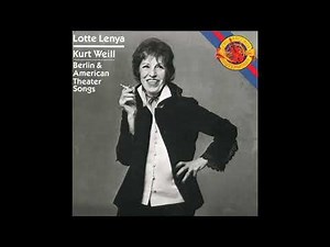 Lotte Lenya - The saga of Jenny (from "Lady in the dark")