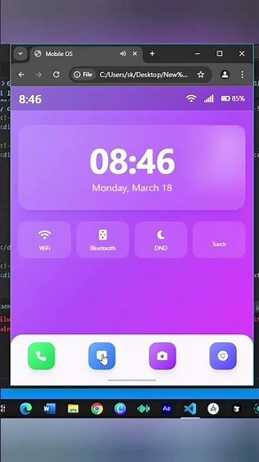 My First OS Built Using Just HTML, Tailwind CSS & JavaScript!🤯🔥#operatingsystem #html #cse #os