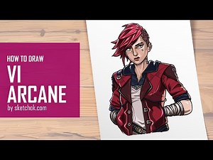 How to Draw Vi from Arcane – Step-by-Step Art Guide! 🎨🔥