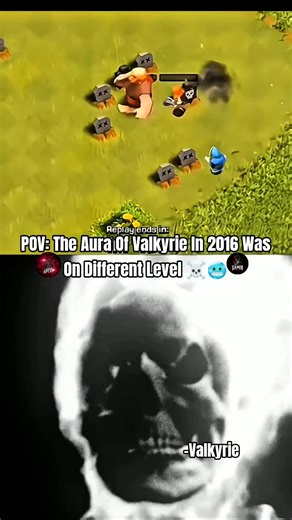 The Aura Of Valkyrie Back In 2016 in Clash Of Clans ☠️🥶 ||#shorts#coc#clashofclans