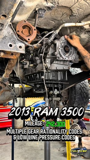 Tyler Jackson on Instagram: "2013 Ram 3500 won’t move once the transmission reaches operating temperature. #fsptransmissions #clutch #transmission #rebuild #engine #ram #ramtruck"