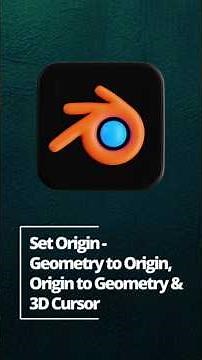 How to Use Set Origin & 3D Cursor in Blender 4.3 #blendertutorial