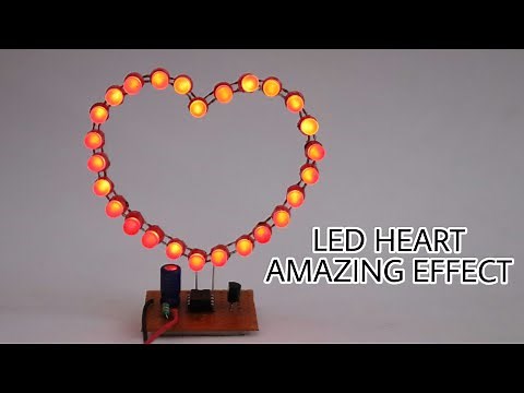 Led Heart with amazing effect | how to make led heart