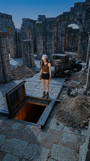 I Built a Secret Underground Library Under Ancient Ruins!