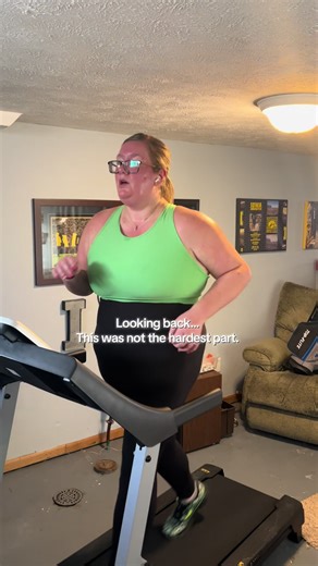 I always thought where I started was the hardest. And it was hard. But where I am now is actually… because I know what I’m capable of achieving. #motivation #weightloss #running #transformation