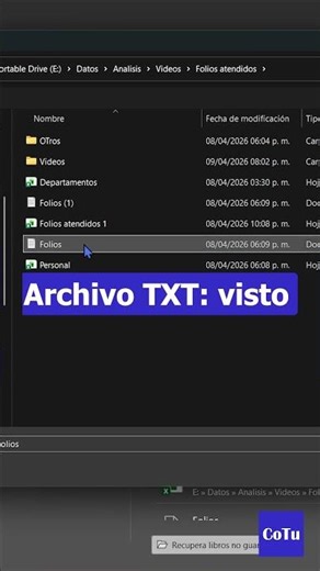 ¿Cómo abrir un archivo txt en Excel? #excel