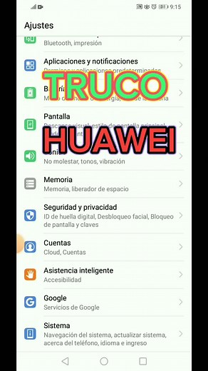 Truco para Captura de Pantalla en Huawei sin Presionar Botones