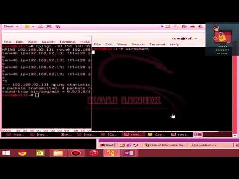 hPing3 Lab with using kali linux tutorial step by step