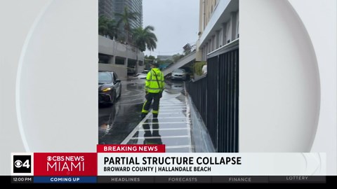 Crews respond to reports of partial structure collapse in Hallandale Beach