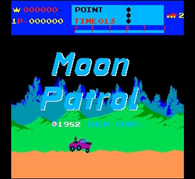 Moon Patrol Arcade ( Irem 1982 ) 4k Gameplay