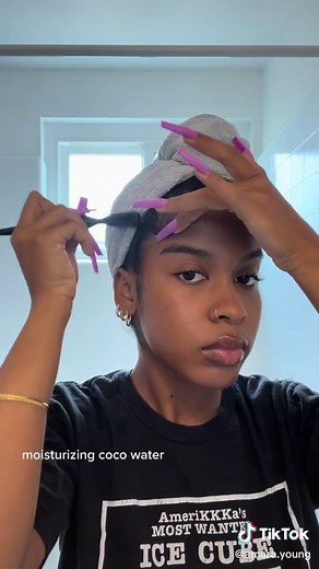 styling my hair with @keracareofficial ! i have been using this brand for quite some time now and i loooove it! LOOK AT HOW JUICY THESE CURLS ARE !!! #keracare #curlessence #gelessence #lowporosityhair #curlyhair #curlygirl #curlyhairtutorial #curls #afrolatina #blackgirl #blackgirlluxury #type3curls #healthyhair #healthycurls #definedcurls #curlgel #leaveinconditioner #edges #edgesonfleek #devafuser #beautifulcurls #fyp #foryou #curlactivator #denmanbrush