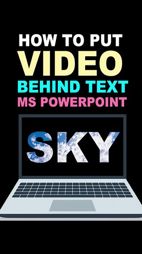 How to Put a Video Behind Text in MS PowerPoint