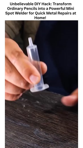 World reels on Instagram: "Ever thought your everyday pencils could turn into a game-changing tool? Check out this mind-blowing DIY tutorial where we craft a mini spot welder using just pencils, a plastic tube, some wires, and basic household items! No fancy equipment needed – perfect for makers, tinkerers, and anyone who loves clever hacks.Here's how it works: Start by grabbing a small plastic vial or syringe barrel. Use a rotary tool to smooth the base and drill a tiny hole. Sharpen a pencil t