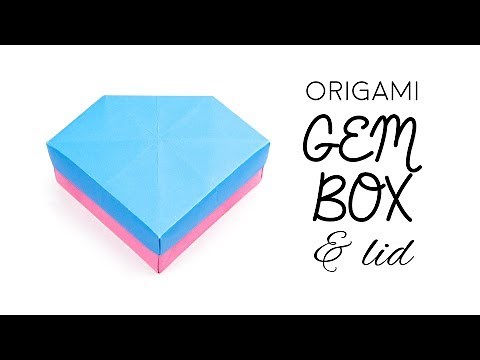 Origami Diamond Box & Lid Tutorial (Remake) - Paper Kawaii