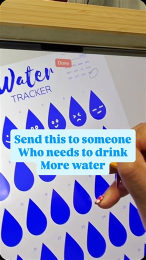 Zinnia Journal & Planner on Instagram: "Here is your extremely extreme daily reminder to drink water. send this to someone who really should be drinking more water. It really is hard to keep track when cups are different shapes and sizes...what is a real “cup” of water anyways? What we love about these Zinnia trackers is that there is a lot of variation in how you record your water intake. You can record if you drank a lot or a little H2O with a few taps of your apple pencil, stylus, or finger. 