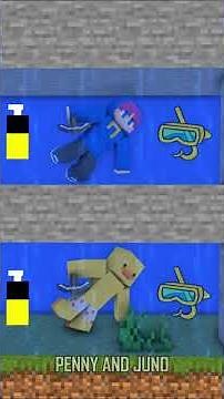 Who Gets The Diamond: Juno vs Ducky? 💎 #minecraft #shorts #animation