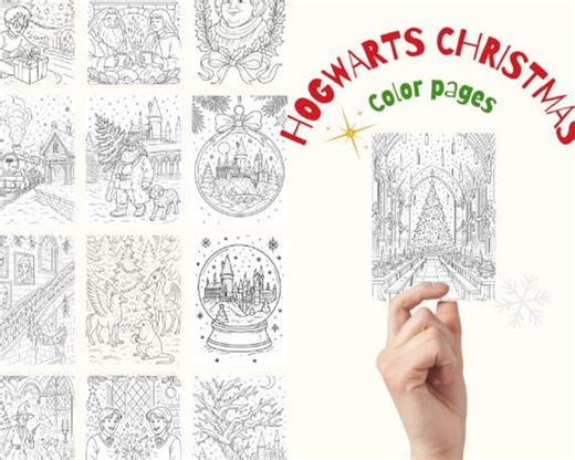 40 Magical Christmas Coloring Pages