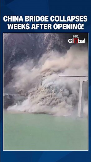Made-in-China Hongqi Bridge Collapses Weeks After Opening | Shocking Viral Video from Sichuan #china