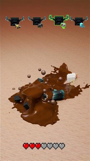 Minecraft Mobs vs Warden The Hero Satisfying 3D Fluid and Cloth Simulation