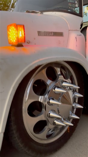 1975 International Loadstar bagged and powered by a 12V Cummins • Built by RCFAB #sickslammedtrucks | SICK Slammed Trucks