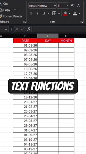 Text functions in Excel #excelshortcuts #excel #exceltips