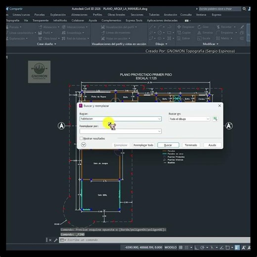 FIND command in AutoCAD | Quickly find and replace text #architecture #surveyor #technicaldrawing