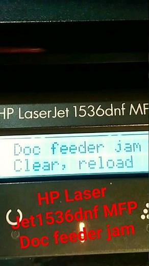 Doc feeder jam Clear reload ll printer🖨🖨🖨🖨
