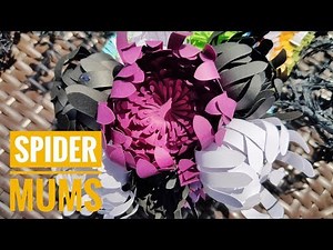 Paper Spider mums | DIY Spider mums tutorial | Paper flower tutorial | Paper Daisy