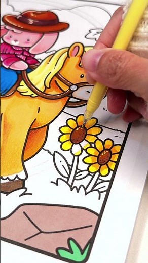 🐴 Pony Meadow Morning | Cozy Country Coloring Book by Jade Summer