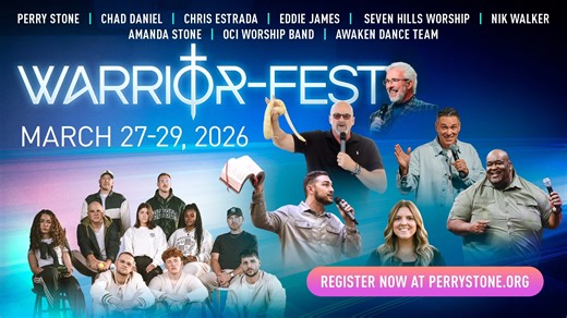 Join us in Cleveland, March 27-29, for Warrior-Fest 2026! Worship alongside and hear powerful ministry from Perry Stone, Chad Daniel, Chris Estrada, Amanda Stone, Nik Walker, Eddie James, 7 Hills Worship, OCI's Worship Team, and Awaken dance team. Secure your spot now—register for free and experience Warrior-Fest 2026! tinyurl.com/mr2ecy93 | Perry Stone Ministries