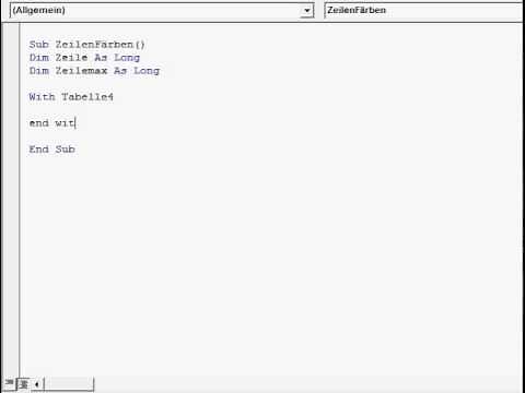 Zeilen formatieren - Excel VBA Episode 35