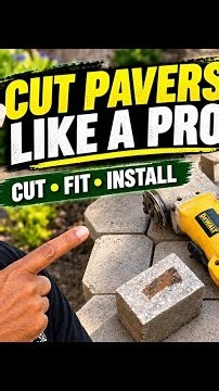 How to Cut & Install Small Concrete Pavers | Grinder Tips + Safety