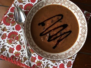 Joanie’s Pumpkin Black Bean Soup - Nutmeg Notebook
