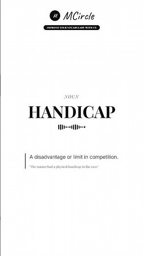 Learn English: What is Handicap? | Vocabulary Shorts