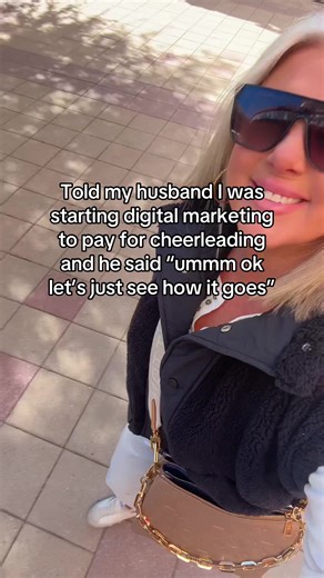 Told my husband I was going to start digital marketing to help pay for cheer… Now thanks to that little digital marketing side hustle I’ve made over $9Ok, helped nearly 2OO women get started, and paid for our entire competition season 😭🙌🏻🎉 no debt, no guilt, no telling my girl no because we couldn’t afford it. Here’s the kicker: Cheer is the reason I needed a job… but with our travel schedule, it’s also the exact reason I couldn’t work a “real” one. Whether you’re a cheer mom, dance mom, sof