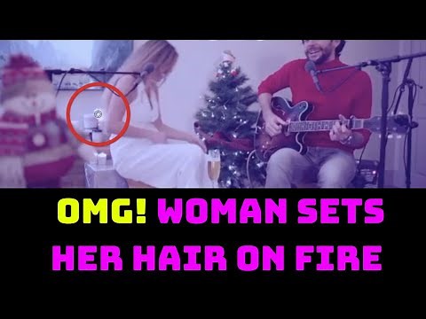OMG! Woman Sets Her Hair On Fire In This Viral Video | Catch News