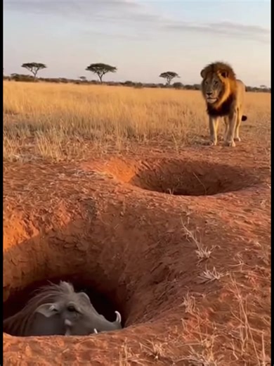 Warthog vs Lion: Funny Animal Moments