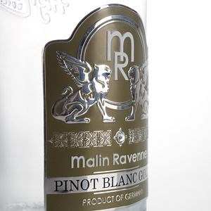 Custom Embossed Wine Vodka Whisky Rum Tequila Bottle Metal Label