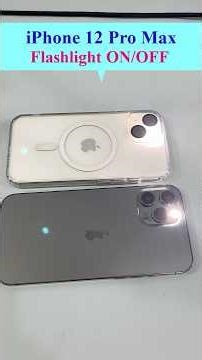 13. How to do “Flashlight ON/OFF” in an iPhone 12 Pro Max. #iphone #smartphone #iphone12promax