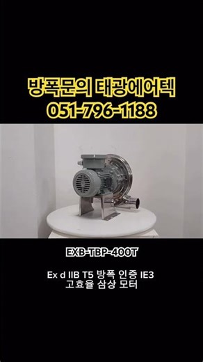 이노텍 내압방폭 원심형 터보 송풍기 #방폭송풍기 #방폭환풍기 #터보송풍기 #ExdIIBT5
