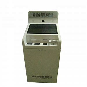 [Hot Item] Traffic Control Kiosk with Receipt Printing Bank Card Payment A4 Report Printing Identification Card Sensor Qr Code Scanning
