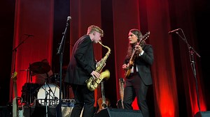 Seth and Nathaniel do a Sax-Guitar dance off | The Bergamot