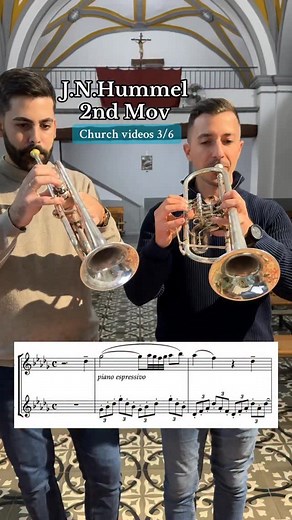 26K views · 468 reactions | J.N.Hummel-Trumpet Concerto in Eb-2nd Mov #trumpet #trompete #duet #hummel #труба | David Perez Gimenez | Facebook