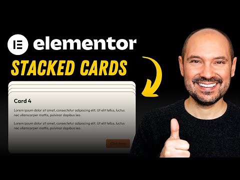Cool Stacked Cards Tutorial Elementor Scrolling Effects (No Plugins, No Code!)