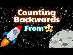 Count Backwards from 20 🚀 Fun Countdown for Kids | Learning Numbers Video