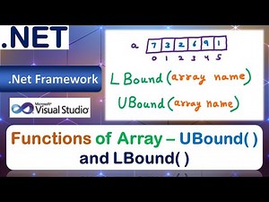 Functions of Array | UBound( ) | LBound( )