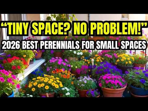 😍Best Perennials for Small Spaces & Balcony Areas | Little Space? No Problem! LET'S FIX IT 😃🌿
