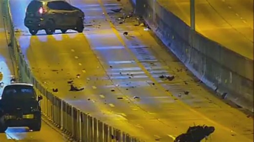 Motorcyclist dies in crash that shut down I-95 in Miami-Dade during morning rush