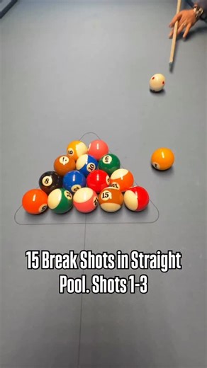 Lately we filmed 15 different break shots in 14.1 Straight Pool (I still wonder what’s so „straight“ in that game? 😬🧐😅). In between my trickshots and other posts, I’ll show also the other remaining 12 shots. Who can see the slight differences in those 3 very common break shots? It’s the wrong channel here for more information, but on Patreon, I’ll providing more insights soon. Straight Pool (also known as 14.1) was the official Pool-Billiard Championship game from 1912 until 1980‘s! It was th
